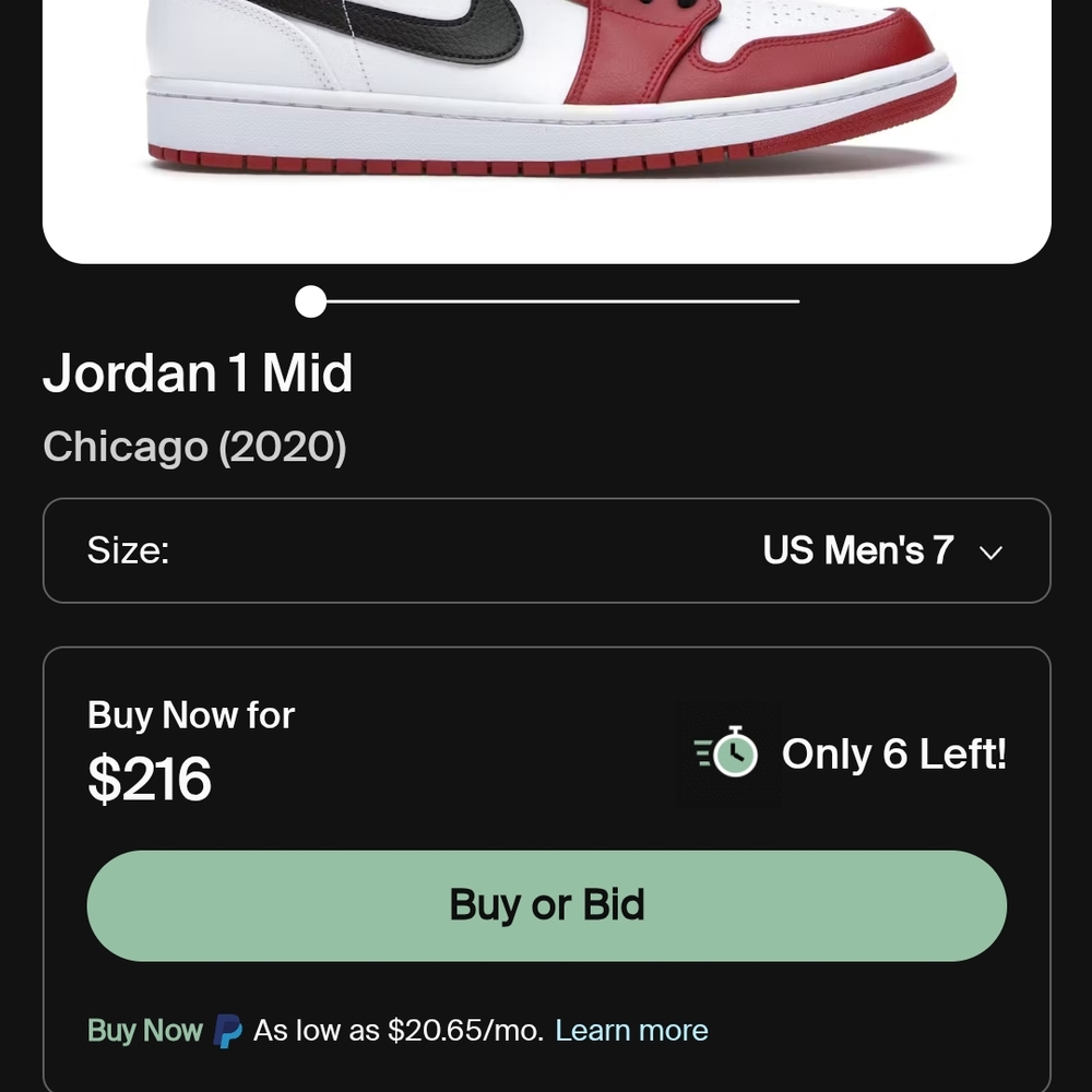 Jordan 1's Nike Blk/Red/White High-Top Sneakers